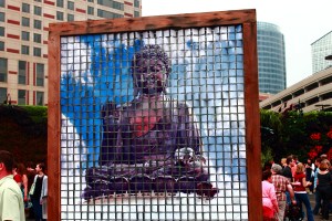 There was an amazing Buddah fixture that looked to be made of hanging tiles